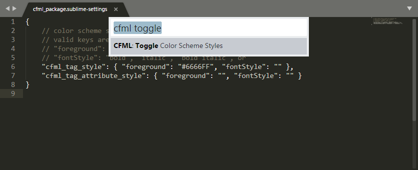 CFML Package Color Toggle